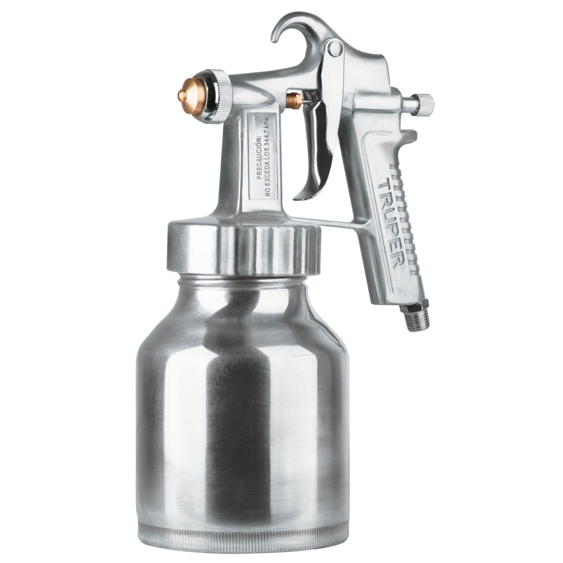 Pistola p/pintar baja presion, 1.5 mm, pulida, entrada inf