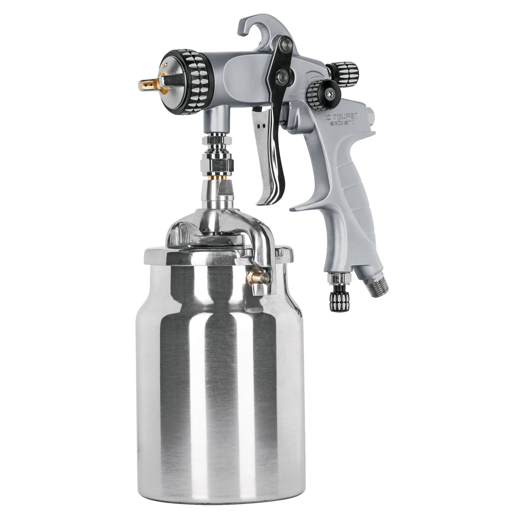 Pistola p/pintar succion HVLP vaso aluminio, 1.4 mm, Expert