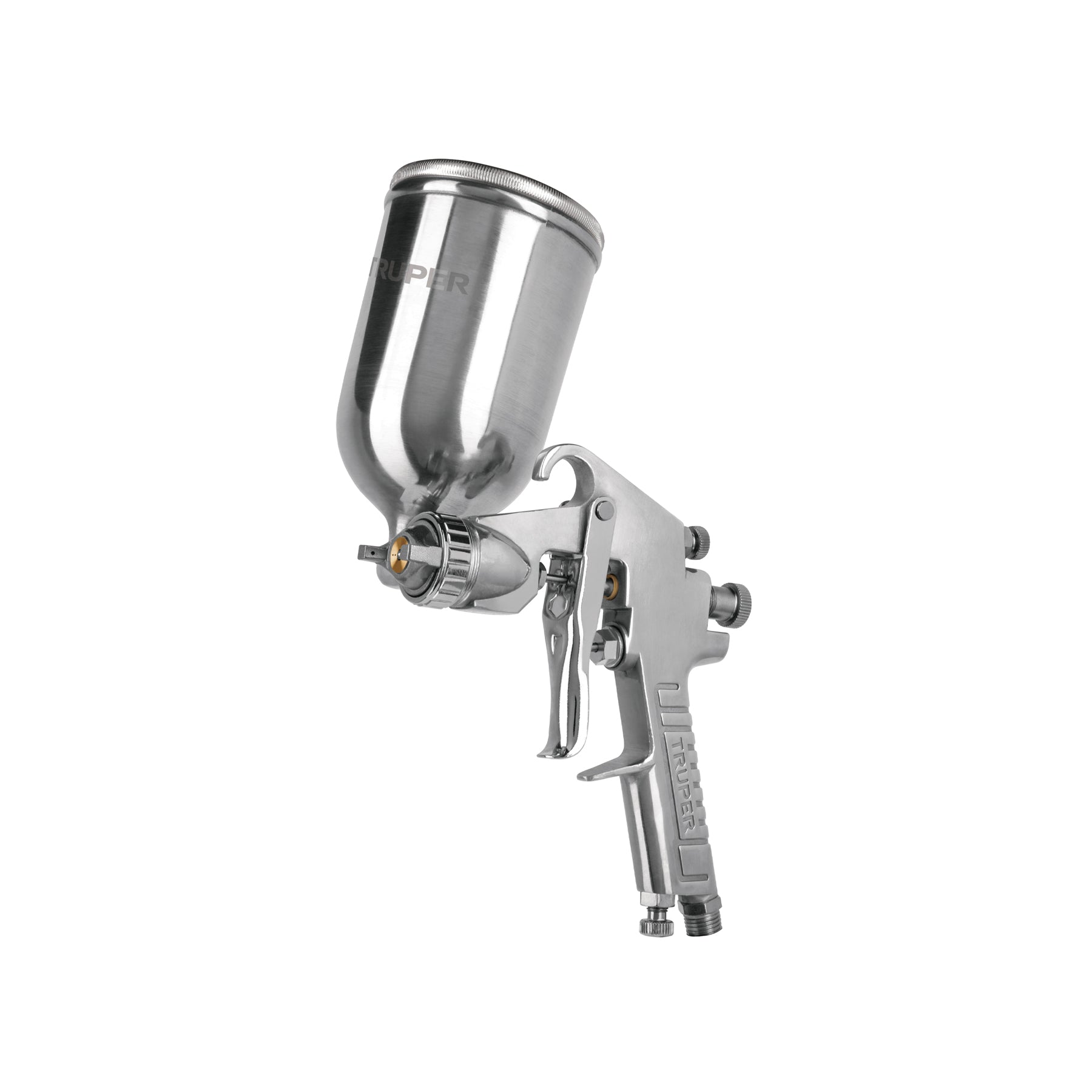 Pistola p/pintar gravedad LVMP vaso aluminio, 2 mm, Truper