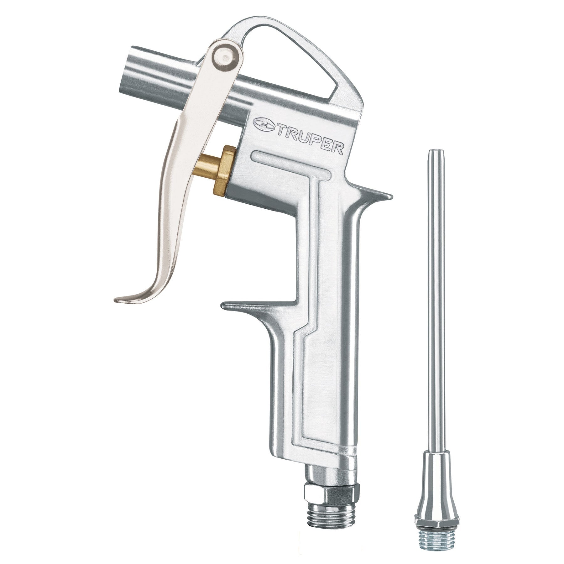 Pistola de aluminio para sopletear, boquilla ext 4',TRUPER