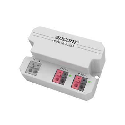 EPCOM POWERLINE - Fuente de alimentación /  12 Vcc / 2 Amperes / Terminales de entrada para Vca en 2 pines / 2 salidas para Vcc en 2 pines