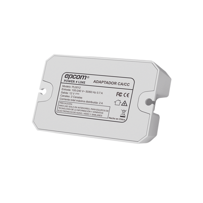 EPCOM POWERLINE - Fuente de alimentación /  12 Vcc / 2 Amperes / Terminales de entrada para Vca en 2 pines / 2 salidas para Vcc en 2 pines