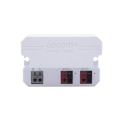 EPCOM POWERLINE - Fuente de alimentación /  12 Vcc / 2 Amperes / Terminales de entrada para Vca en 2 pines / 2 salidas para Vcc en 2 pines