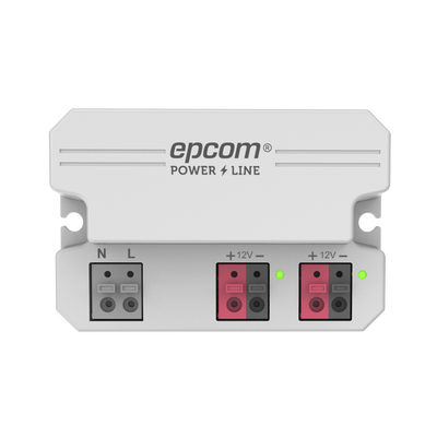 EPCOM POWERLINE - Fuente de alimentación /  12 Vcc / 2 Amperes / Terminales de entrada para Vca en 2 pines / 2 salidas para Vcc en 2 pines