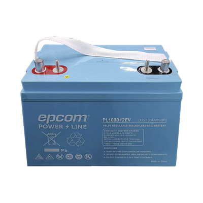 EPCOM POWERLINE - Batería Marina de  Ciclo Profundo 12V@100Ah, AGM-VRLA Terminal F22, 620A CCA/  Lanchas/ Autos Eléctricos /Carritos Golf