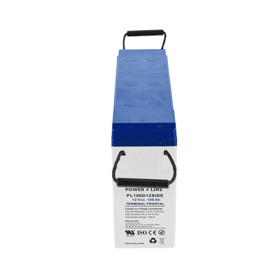 EPCOM POWERLINE - Batería Ciclo Profundo 12V, Terminales Laterales , 100 Ah / AGM-VRLA / Uso en Aplicación Fotovoltaica /Terminales Tipo Tornillo T4