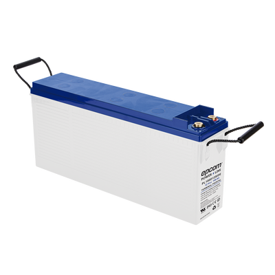 EPCOM POWERLINE - Batería Ciclo Profundo 12V, Terminales Laterales , 100 Ah / AGM-VRLA / Uso en Aplicación Fotovoltaica /Terminales Tipo Tornillo T4