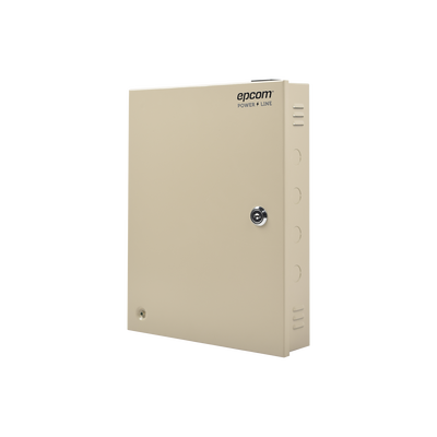 EPCOM POWERLINE - Fuente de alimentación para 12 Vcc, 20 A, 18 salidas; Voltaje de entrada : 100-240 Vca, con capacidad de respaldo, requiere batería