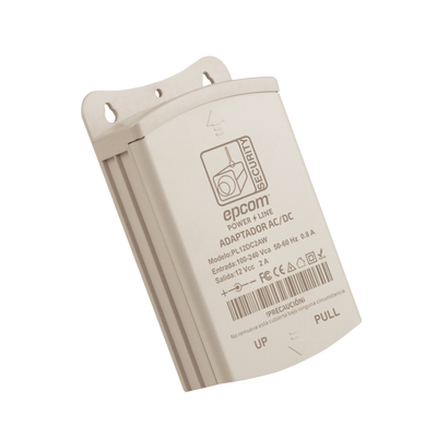 EPCOM POWERLINE - Fuente de Poder para Exterior / 12 Vcc / 2 Amp / 1 Salida / Voltaje de Entrada de 100 - 240 VCA
