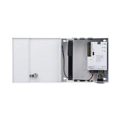 EPCOM POWERLINE - Fuente de Alimentación de 1 Salida 11-15 Vcc 5 A / Temporizador Integrado / Con Capacidad de Batería de Respaldo / Requiere Batería / Voltaje de Entrada 96-264 Vca