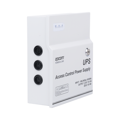 EPCOM POWERLINE - Fuente de Alimentación de 1 Salida 11-15 Vcc 5 A / Temporizador Integrado / Con Capacidad de Batería de Respaldo / Requiere Batería / Voltaje de Entrada 96-264 Vca