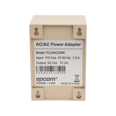 EPCOM POWERLINE - Fuente para Exterior 24 VCA / 3 Amp / 1 Salida