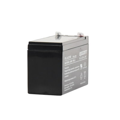 EPCOM POWERLINE - Batería 12 Vcc / 9 Ah / UL / Tecnología AGM-VRLA / Retardante a la flama / Para uso en equipo electrónico Alarmas de intrusión / Incendio/ Control de acceso / Video Vigilancia / Terminales tipo F1 / Cargador recomendado CHR-80.