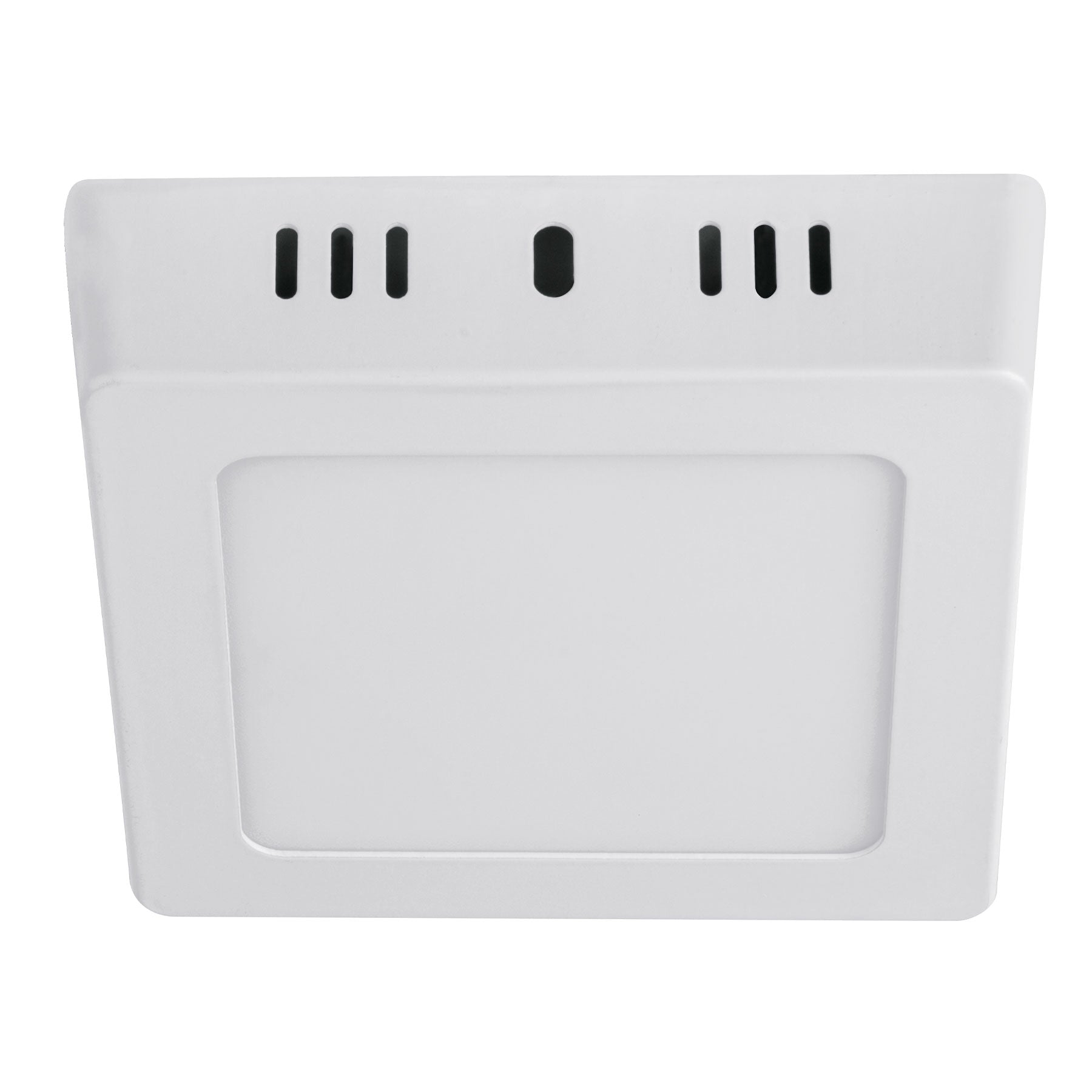 Luminario LED tipo plafon 6 W, cuadrado, luz de dia, blanco