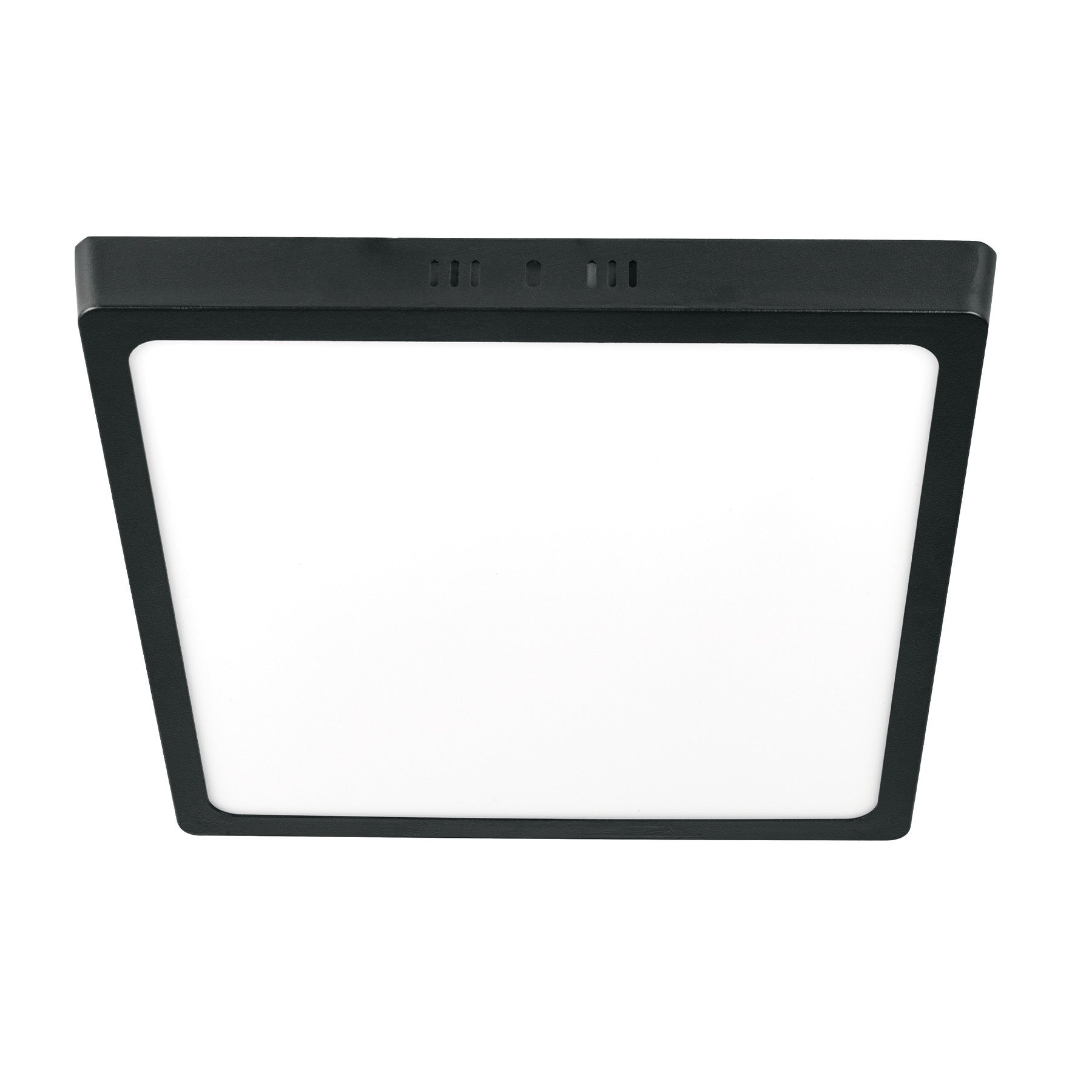 Luminario LED tipo plafon 24 W, cuadrado, luz de dia, negro