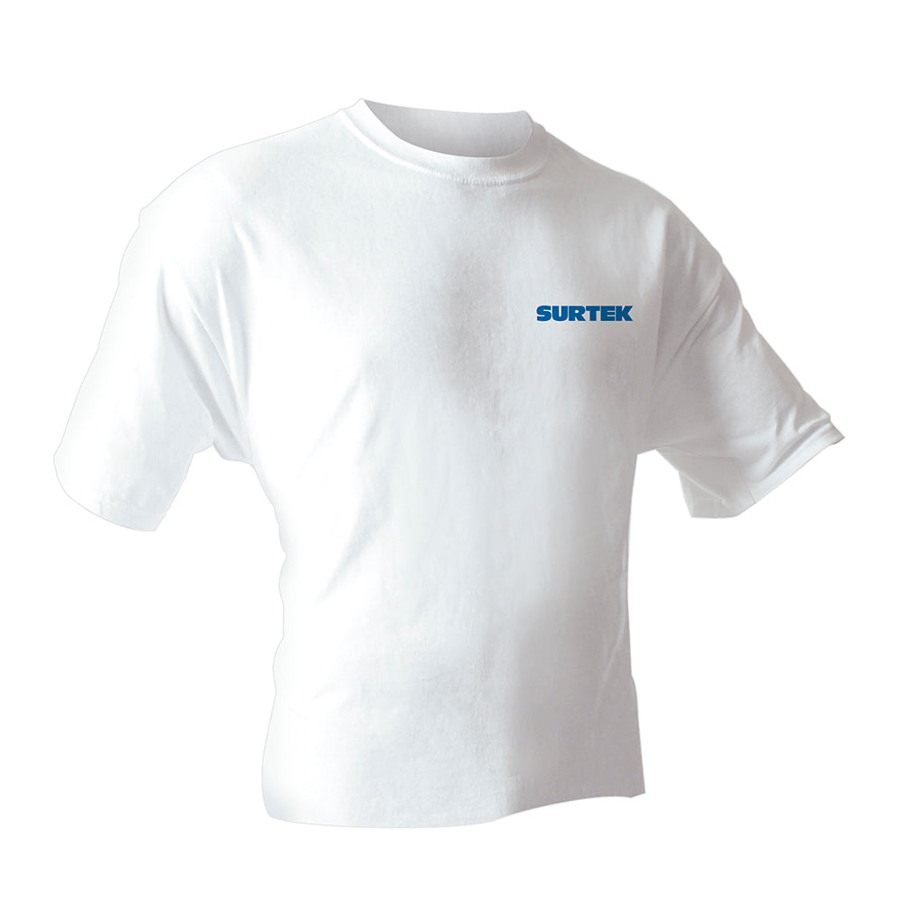 Surtek - Playera cuello redond blanc XL
