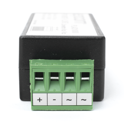 EPCOM POWERLINE - (2 en 1) Convertidor de Energía 24 Vca a 12 Vcc (CA a CD) y Filtro Contra Ruido para Cámaras / Voltaje de Entrada 20~30 Vca / Salida 12Vcc @ 1 A / ENVIO DE ENERGIA A LARGAS DISTANCIAS / Terminales Tipo Tornillo.