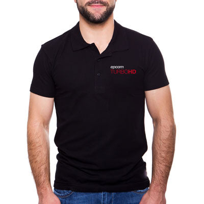 EPCOM - Playera Tipo Polo Color Negro epcom TURBOHD