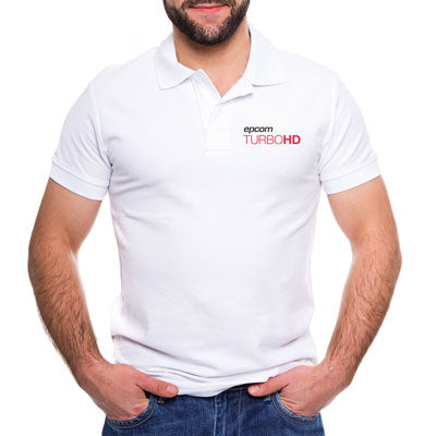 EPCOM - Playera Tipo Polo Color Blanco epcom TURBOHD