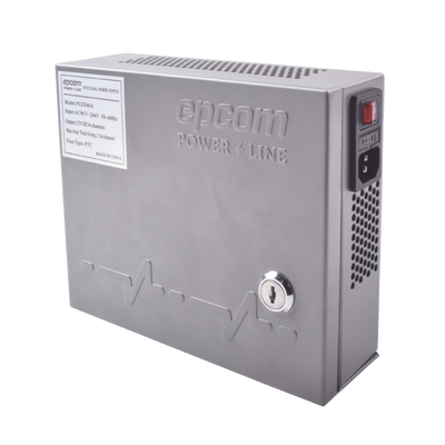 EPCOM POWERLINE - Fuente de alimentación de ALTO RENDIMIENTO de 11 - 15 Vcc @ 6 Amper, con capacidad de 4 a 8 cámaras , con voltaje de entrada de: 85-264 Vca