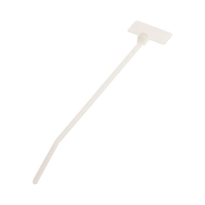 PANDUIT - Cincho de Identificación Tipo Bandera, 109 mm largo x 2.4mm ancho, Área de Marcado de 7.9 x 19.1 mm, Nylon 6.6, Color Natural, Bolsa de 100pz