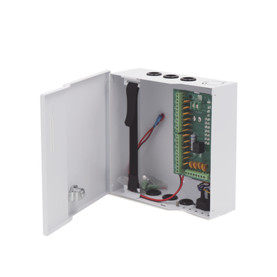 EPCOM POWERLINE - Fuente de poder profesional de 12 Vcc @ 16 A / para 16 cámaras / Con capacidad de batería de respaldo / Requiere batería / Voltaje de entrada de 96-264 Vca