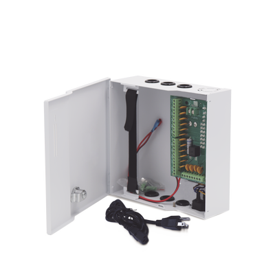EPCOM POWERLINE - Fuente de poder profesional de 12 Vcc @ 16 A / para 16 cámaras / Con capacidad de batería de respaldo / Requiere batería / Voltaje de entrada de 96-264 Vca