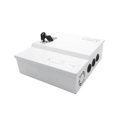EPCOM POWERLINE - Fuente de poder profesional de 12 Vcc @ 16 A / para 16 cámaras / Con capacidad de batería de respaldo / Requiere batería / Voltaje de entrada de 96-264 Vca