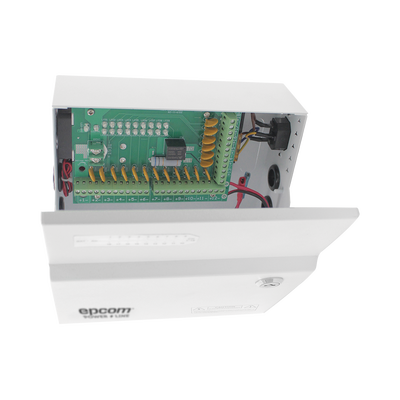 EPCOM POWERLINE - Fuente de Poder Profesional de 12 Vcc @ 20 A / Soporta 18 Cámaras / Capacidad de Batería de Respaldo (No Incluida) / Voltaje de Entrada de 96-264 Vca