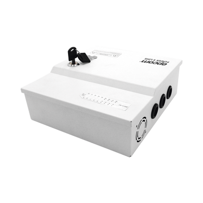 EPCOM POWERLINE - Fuente de Poder Profesional de 12 Vcc @ 20 A / Soporta 18 Cámaras / Capacidad de Batería de Respaldo (No Incluida) / Voltaje de Entrada de 96-264 Vca