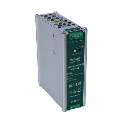 EPCOM POWERLINE - Fuente de alimentación /Entrada: 100-240 Vac /Salida: 12 Vcc / 6.3 A / 75 W / din rail