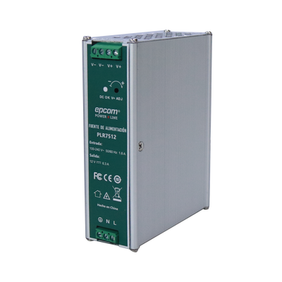 EPCOM POWERLINE - Fuente de alimentación /Entrada: 100-240 Vac /Salida: 12 Vcc / 6.3 A / 75 W / din rail