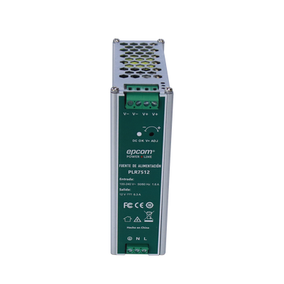 EPCOM POWERLINE - Fuente de alimentación /Entrada: 100-240 Vac /Salida: 12 Vcc / 6.3 A / 75 W / din rail