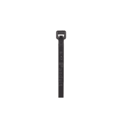 PANDUIT - Cincho de Nylon 6.6 Pan-Ty™, 142mm largo x 2.5mm ancho, Color Negro, Exterior Resistente a Rayos UV, Paquete de 1000pz