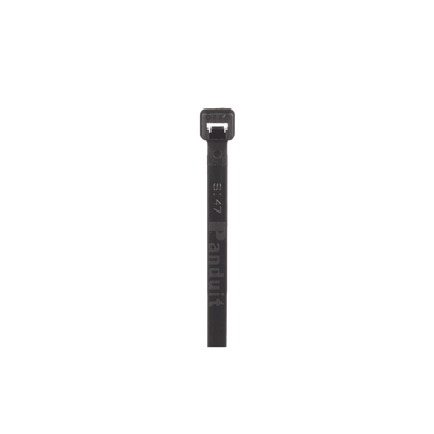 PANDUIT - Cincho de Nylon 6.6 Pan-Ty™, 142mm largo x 2.5mm ancho, Color Negro, Exterior Resistente a Rayos UV, Paquete de 1000pz