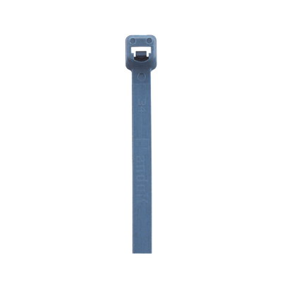 PANDUIT - Cincho Pan-Ty™ 203mm Largo x 3.4mm ancho,  Intermedio de Nylon 6.6 y Metal Detectable, Color Azul. 100 Piezas.