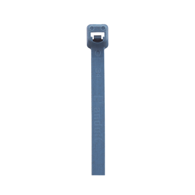 PANDUIT - Cincho Pan-Ty™ 203mm Largo x 3.4mm ancho,  Intermedio de Nylon 6.6 y Metal Detectable, Color Azul. 100 Piezas.