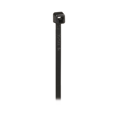PANDUIT - Cincho de Nylon 6.6 de Bloqueo, 203 mm largo x 2.5mm ancho, Color Negro, Exterior Resistente a Rayos UV, Paquete de 1000pz