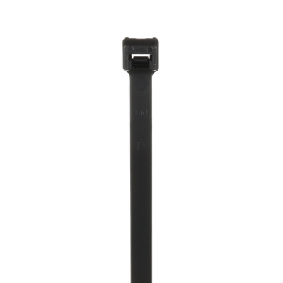 PANDUIT - Cincho de Nylon 6.6 Pan-Ty, 368mm largo x 7.6mm ancho, Color Negro, Exterior Resistente a Rayos UV, Paquete de 100pz
