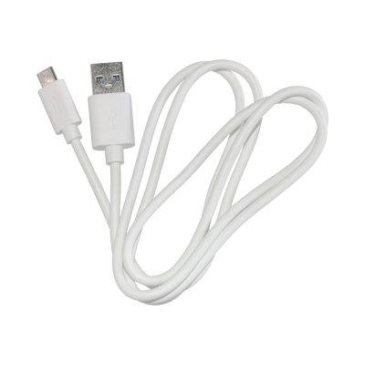 EPCOM POWERLINE - Cable programador y cargador USB a Micro USB color blanco