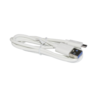 EPCOM POWERLINE - Cable programador y cargador USB a Micro USB color blanco