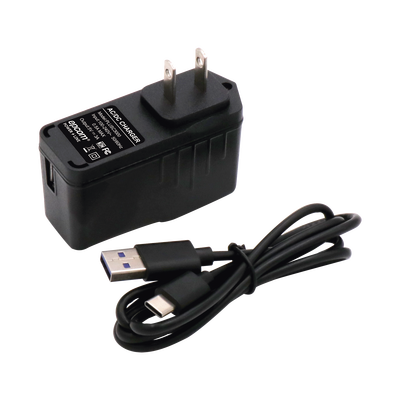 EPCOM POWERLINE - Adaptador de pared de 5 Vcc, @ 3 A con micro-USB tipo C