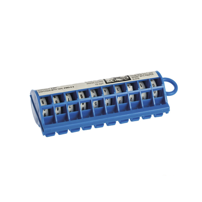 PANDUIT - Dispensador de Etiquetas Marcadoras, Con Rollos Pre-Impresos con Números 0-9, de 2.4 Metros (7.87 Pies), Color Blanco