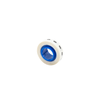 PANDUIT - Rollo de Etiquetas Marcadoras, Pre-Impresos con el Número 0, de 2.4 Metros (7.87 Pies), Color Blanco