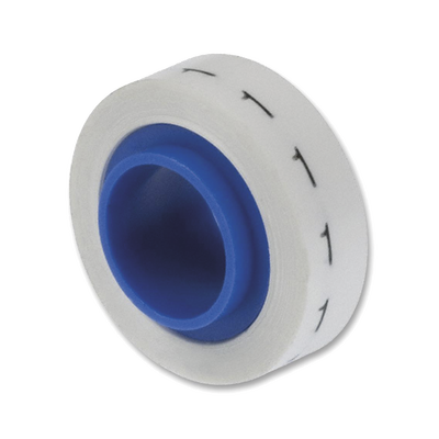 PANDUIT - Rollo de Etiquetas Marcadoras, Pre-Impresos con el Número 1, de 2.4 Metros (7.87 Pies), Color Blanco