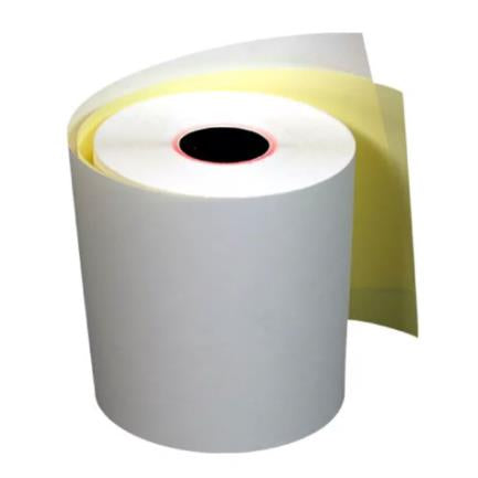 PCM - Papel PCM Autocopia Rollo 57x60 Blanco-Amarillo C/100 Pzas