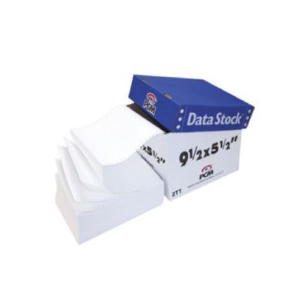 PCM - Papel PCM Data Stock Blanco 9.5" x 5.5" 2Tanto C/3000