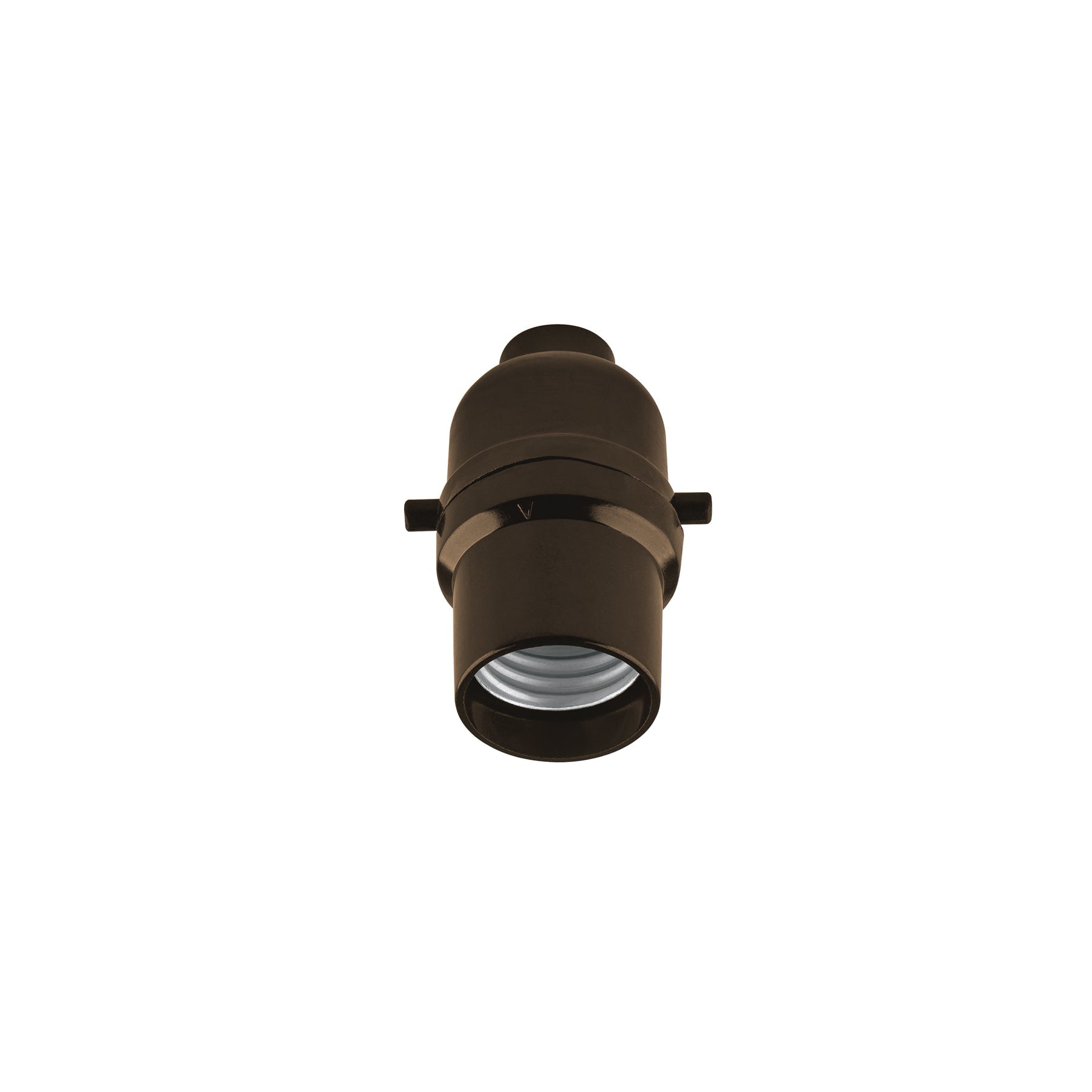 Portalampara de baquelita, con interruptor de barra, Volteck