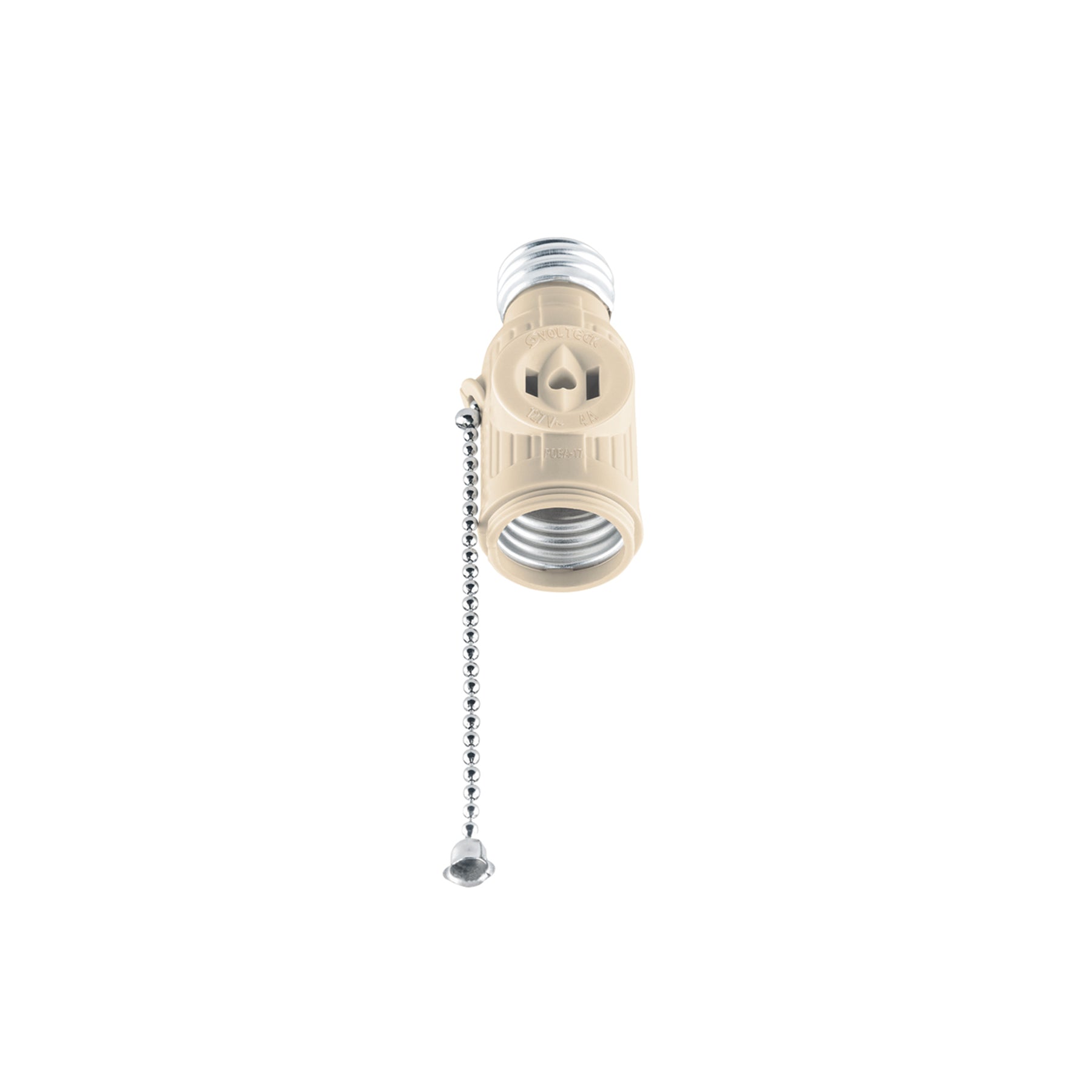 Portalampara de baquelita, con interruptor de cadena,Volteck