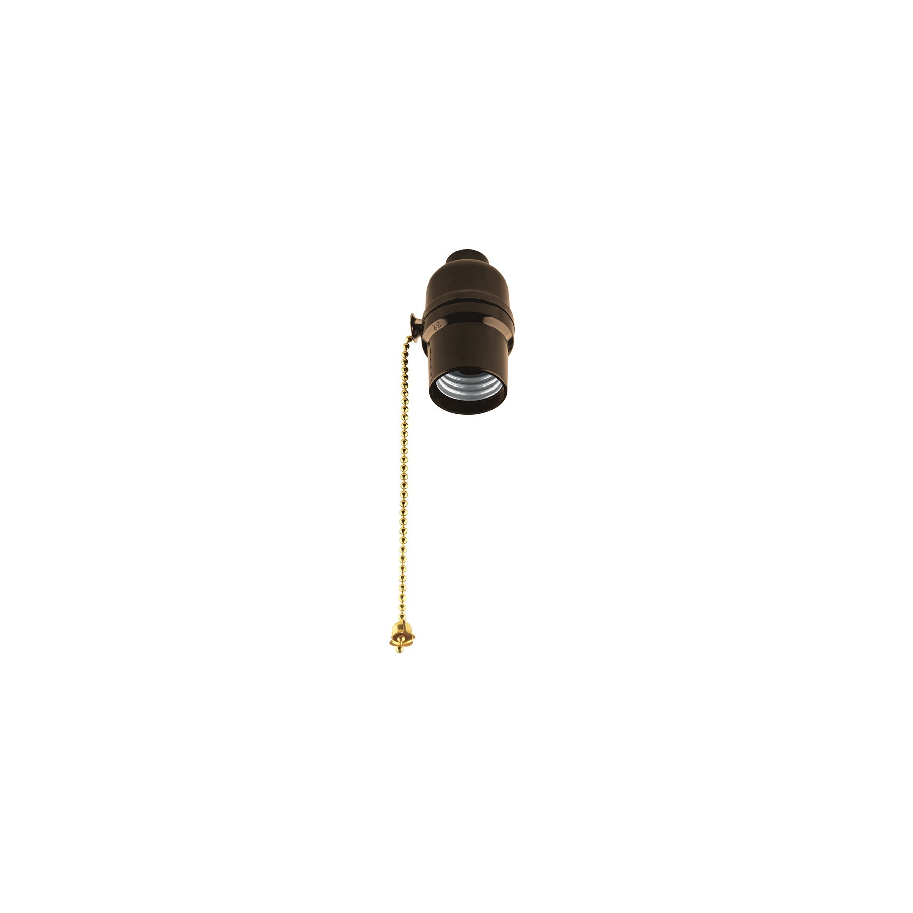 Portalampara de baquelita, con interruptor de cadena,Volteck